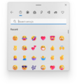 The emoji picker with updated emoji characters