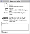System Folder Info