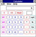 Calculator in Windows NT 3.51