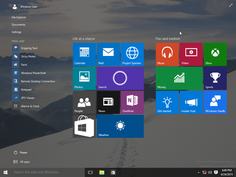 File:Windows-10-build-10074-Full-start-screen.png - BetaWiki