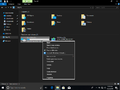 White border bug on File Explorer's right-click menu when the dark theme is enabled