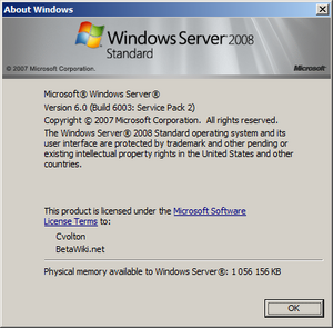 Windows Server 2008 build 6003 - BetaWiki