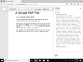 Microsoft Edge - PDF reader (Word definition)