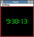 Clock in Digital theme