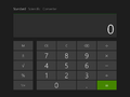 Metro calculator in Windows 8.1