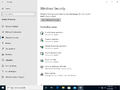 Windows Security settings page
