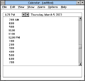 Calendar in Windows 3.00a
