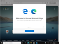 Microsoft Edge welcome screen