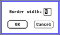 Border width