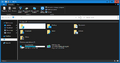 File Explorer in the Aero Lite visual style in Windows 10 November 2021 Update when using dark mode - select and then de-select an item