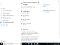 Windows Security - Device performance & health