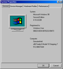 Windows 98 SE Build 2222B - BetaWiki