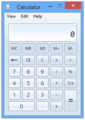 Calculator in Windows 8