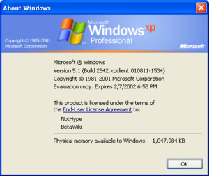 Windows XP Build 2542 - BetaWiki