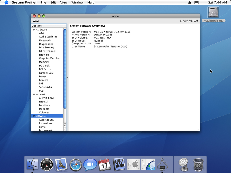 File:MacOSX-10.5-9A410-Server-SystemProfiler.png