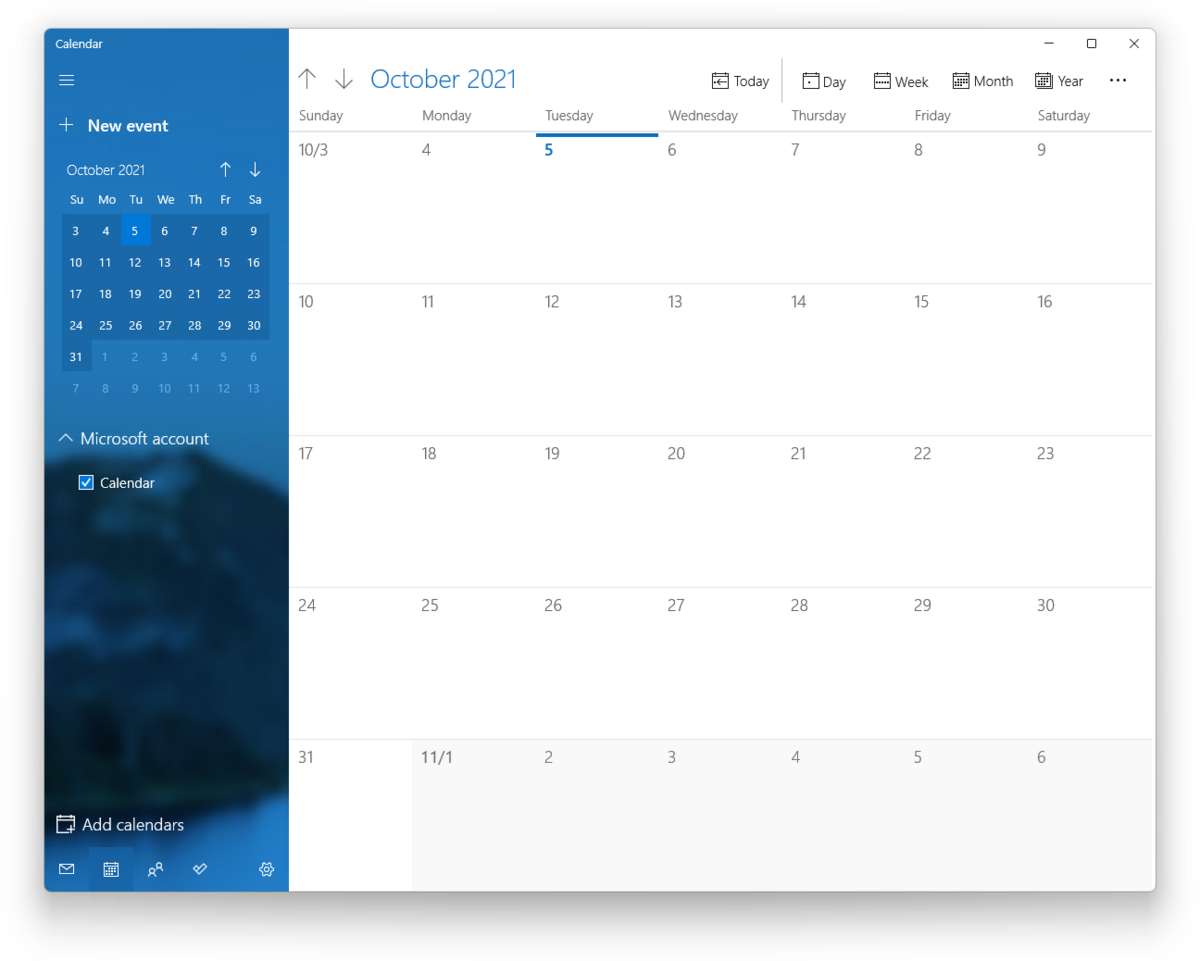 Windows Calendar BetaWiki
