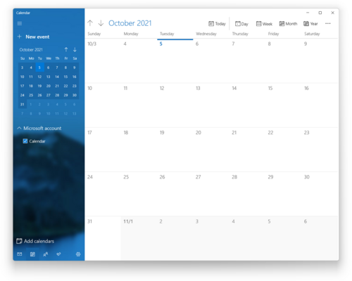 Windows Calendar - BetaWiki