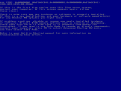 Blue screen of death - BetaWiki