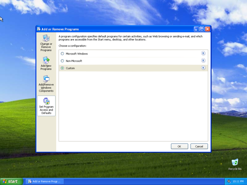 File:Set Program Access and Defaults on the desktop.png