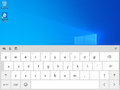 Touch keyboard with the Light theme enabled