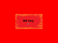 MS Help - Splash screen