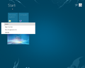 Start screen context menu